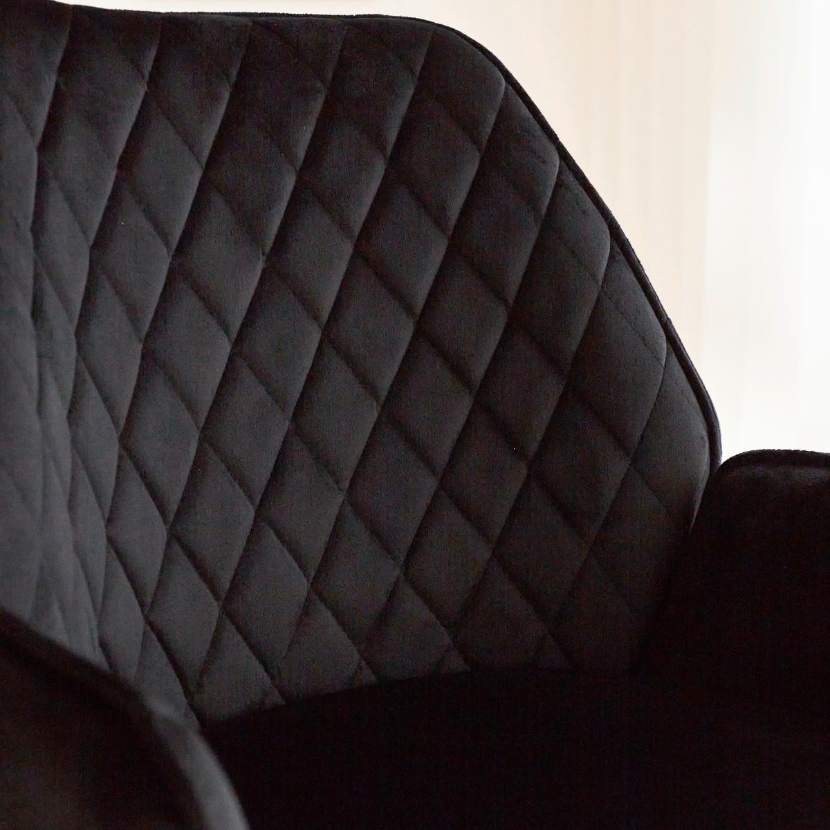 Barhocker-Set Donny Schwarz B: 54 cm - Schwarz, MODERN, Textil/Metall (54/100/58cm) - MID.YOU