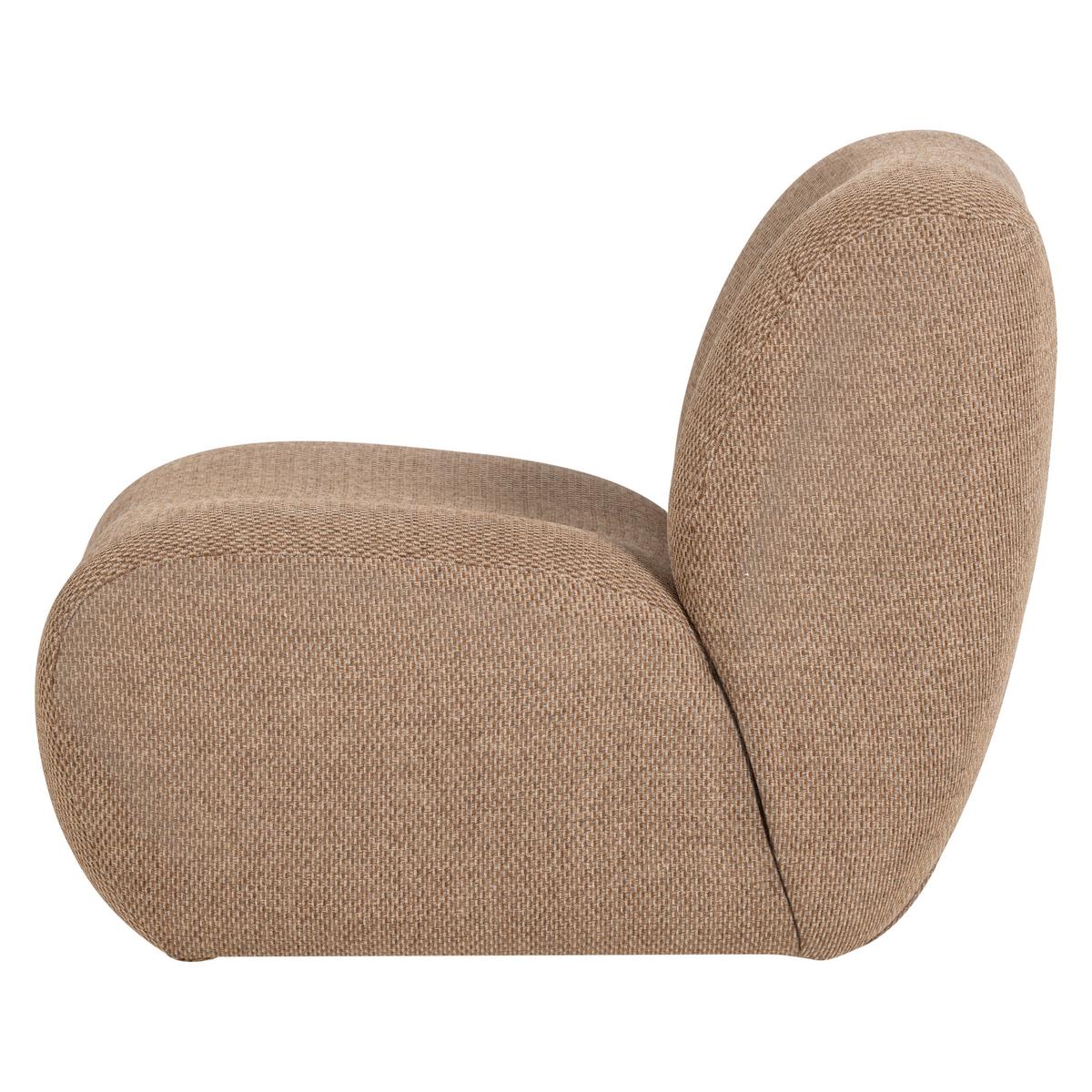SESSEL Nomu Hellbraun B: 76cm - Hellbraun, MODERN, Textil (76/74/92cm) - Livetastic