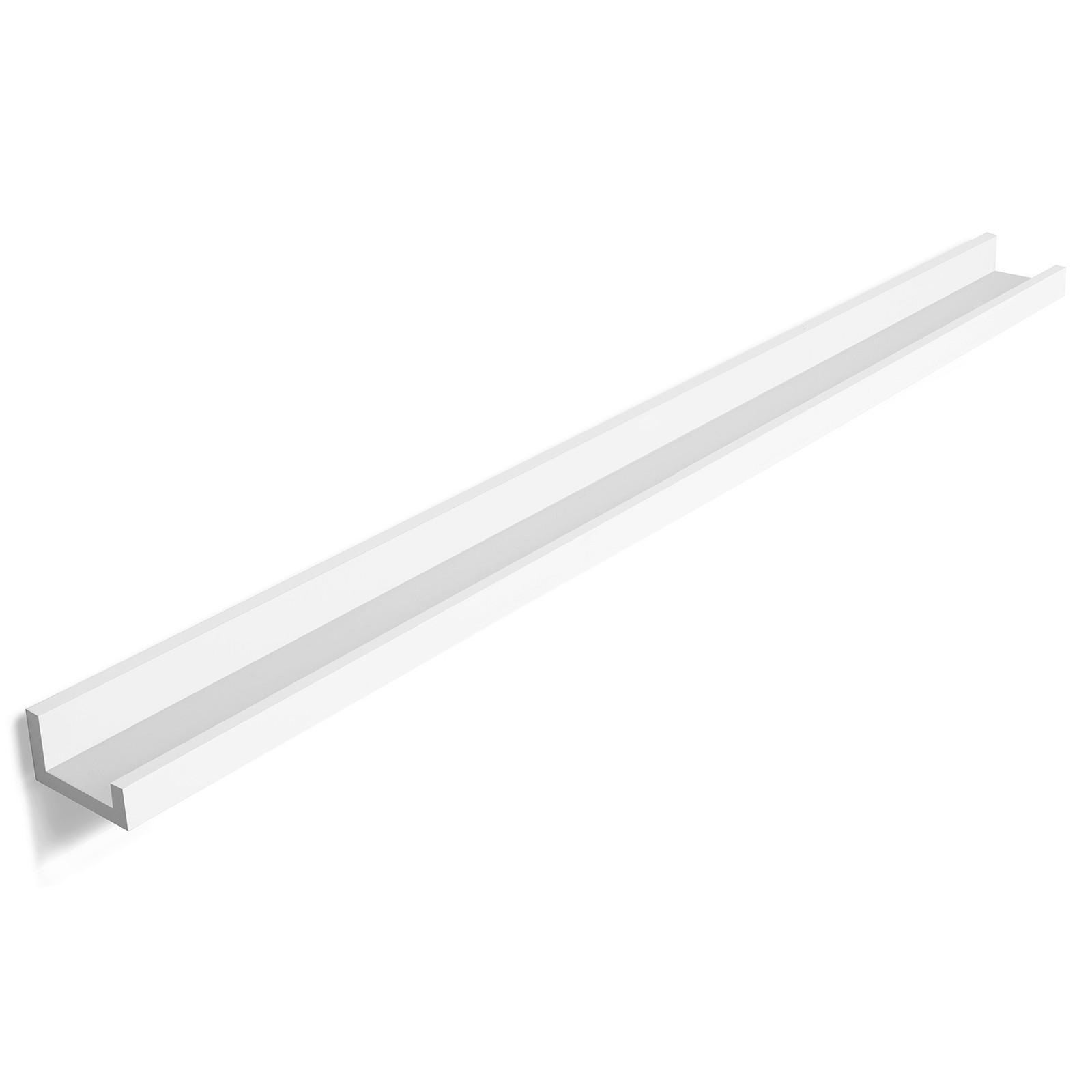 Hängeregal B: 115 Cm, Weiß - Weiß, Basics, Holzwerkstoff (115/5/10cm) - Boxxx