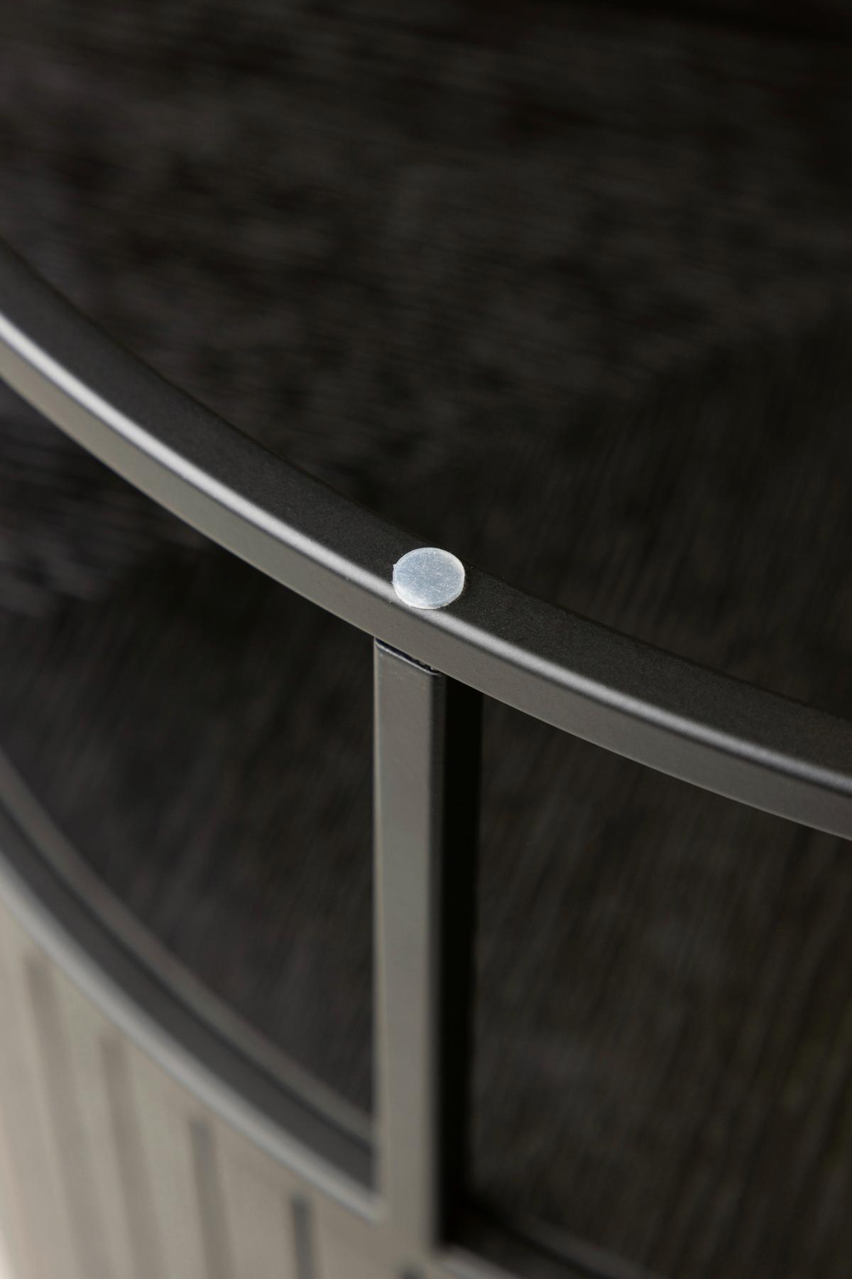 Couchtisch Bovall - Klar/Schwarz, Design, Glas/Holz (90/90/40cm) - Livetastic