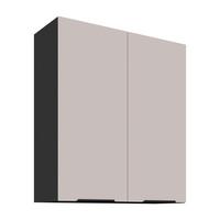 Konyhai Faliszekrény Arona 80/90cm - bézs/fekete, Modern, faalapú anyag (80/90/31cm)