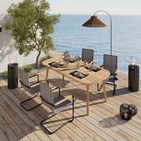 Gartentisch Talinn - Akaziefarben, MODERN, Holz (200/77/100cm) - Beldano