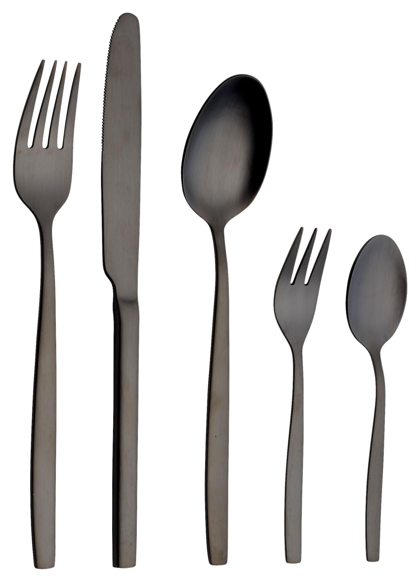 SADA PRÍBOROV 30-dielne - čierna, Design, kov - Echtwerk