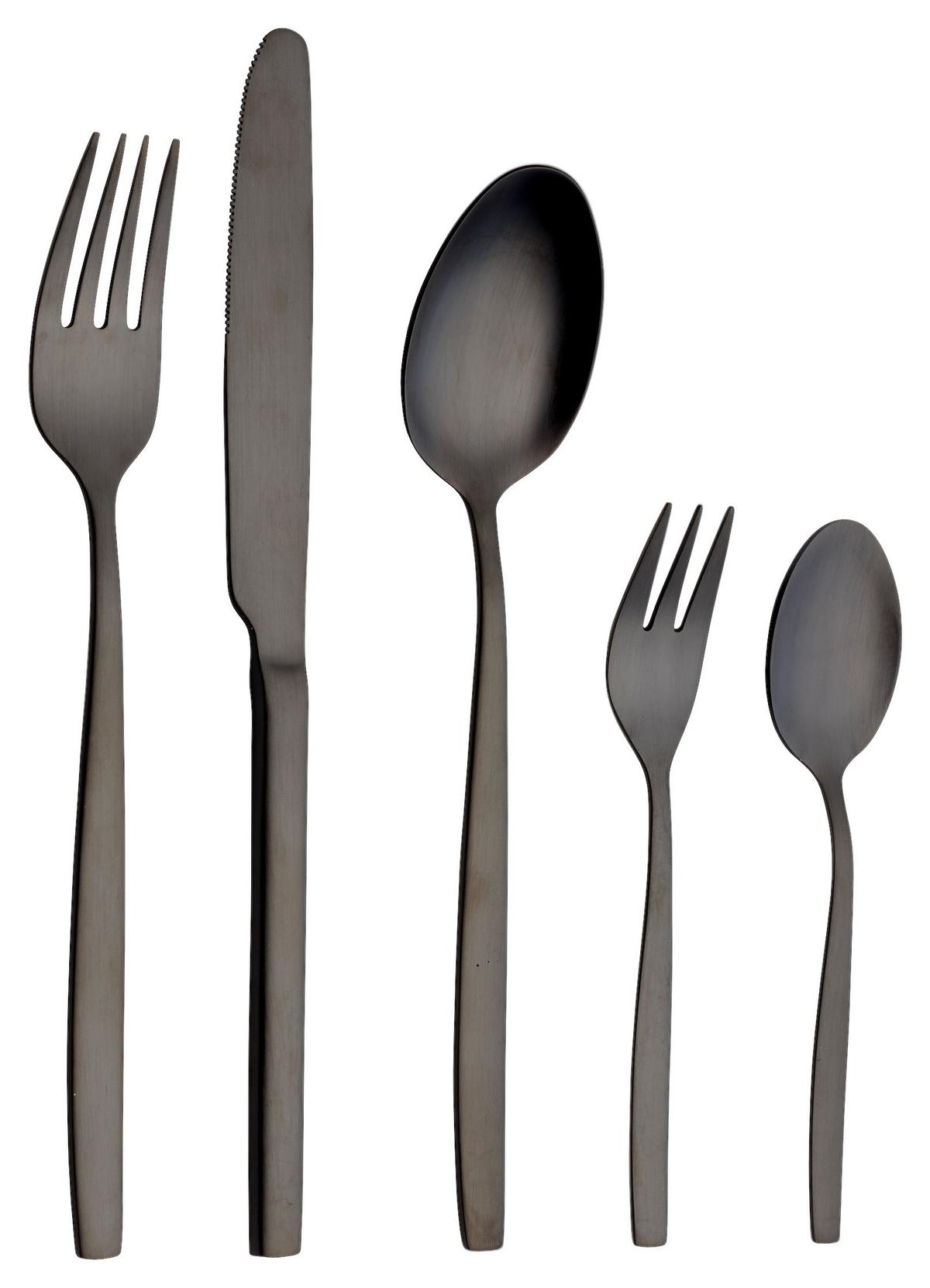 SADA PRÍBOROV 30-dielne - čierna, Design, kov - Echtwerk