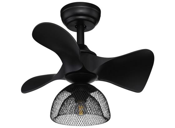 Deckenventilator Jackie D: 54 cm Schwarz - Schwarz, Basics, Kunststoff/Metall (54/42cm) Deckenventilator Jackie D: 54 cm Schwarz - Schwarz, Basics, Kunststoff/Metall (54/42cm)