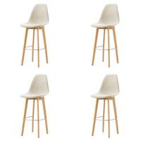 Barhocker-Set Keeve - Beige, MODERN, Holz/Metall (47/119/53cm) - MID.YOU