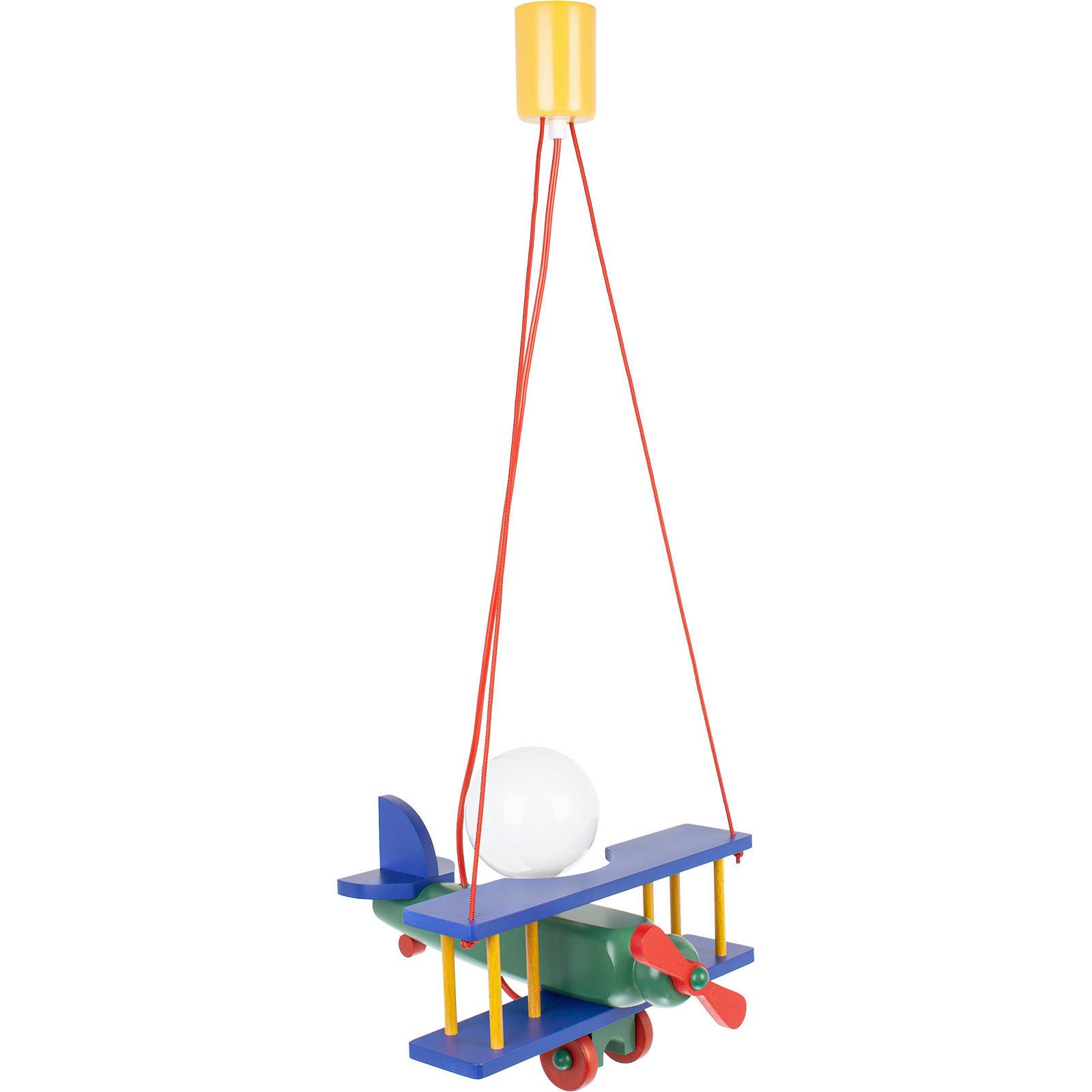 Kinderhängeleuchte Flugzeug H: 75 Cm 1-Flammig