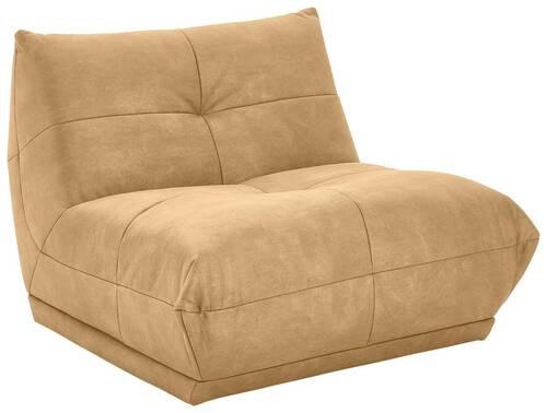 Sofaelement Giselle 1,5 Chair- Modul B: 105 Cm - Hellbraun, Trend, Textil (105/80/112cm) - Livetastic