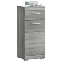 Badezimmer Unterschrank Soul Bxh 37x88 Cm - Silbereichenfarben, MODERN, Holzwerkstoff (37/88/31cm) - MID.YOU