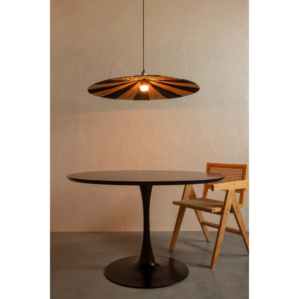 Esstisch Sammy Schwarz B: 120cm - Schwarz, MODERN, Holzwerkstoff/Metall (120/120/75cm) - Livetastic