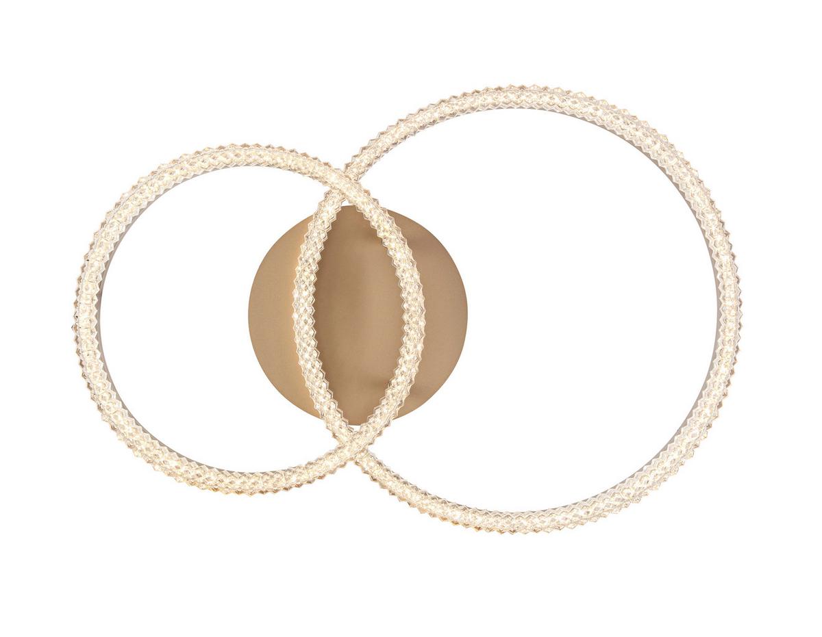 Led Mennyezeti Lámpa Dalila - cappuccino, Modern, műanyag/fém (59/40/17cm) - Luca Bessoni