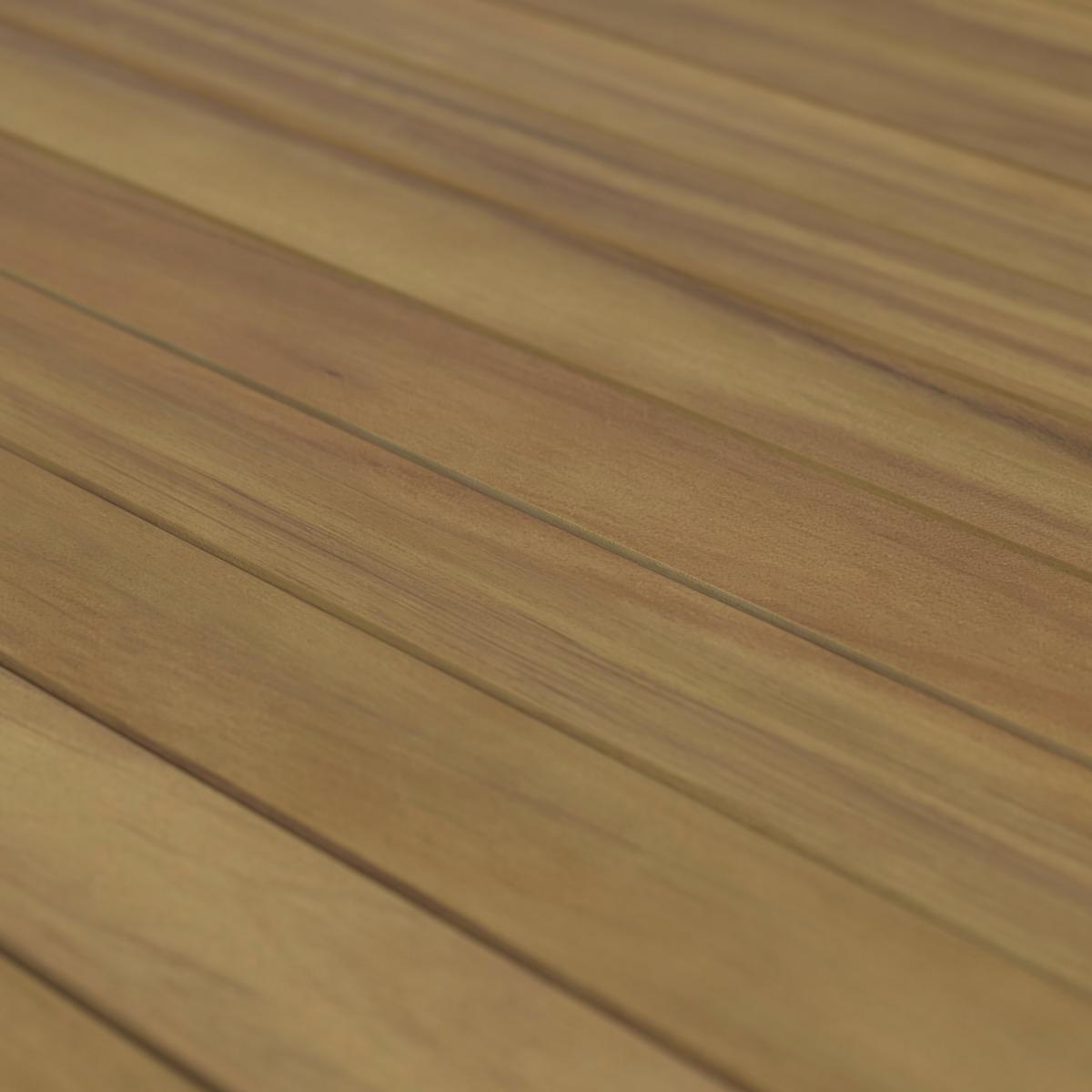 Loungegarnitur Graz - Grau/Akaziefarben, MODERN, Holz/Kunststoff (240/160cm) - Beldano