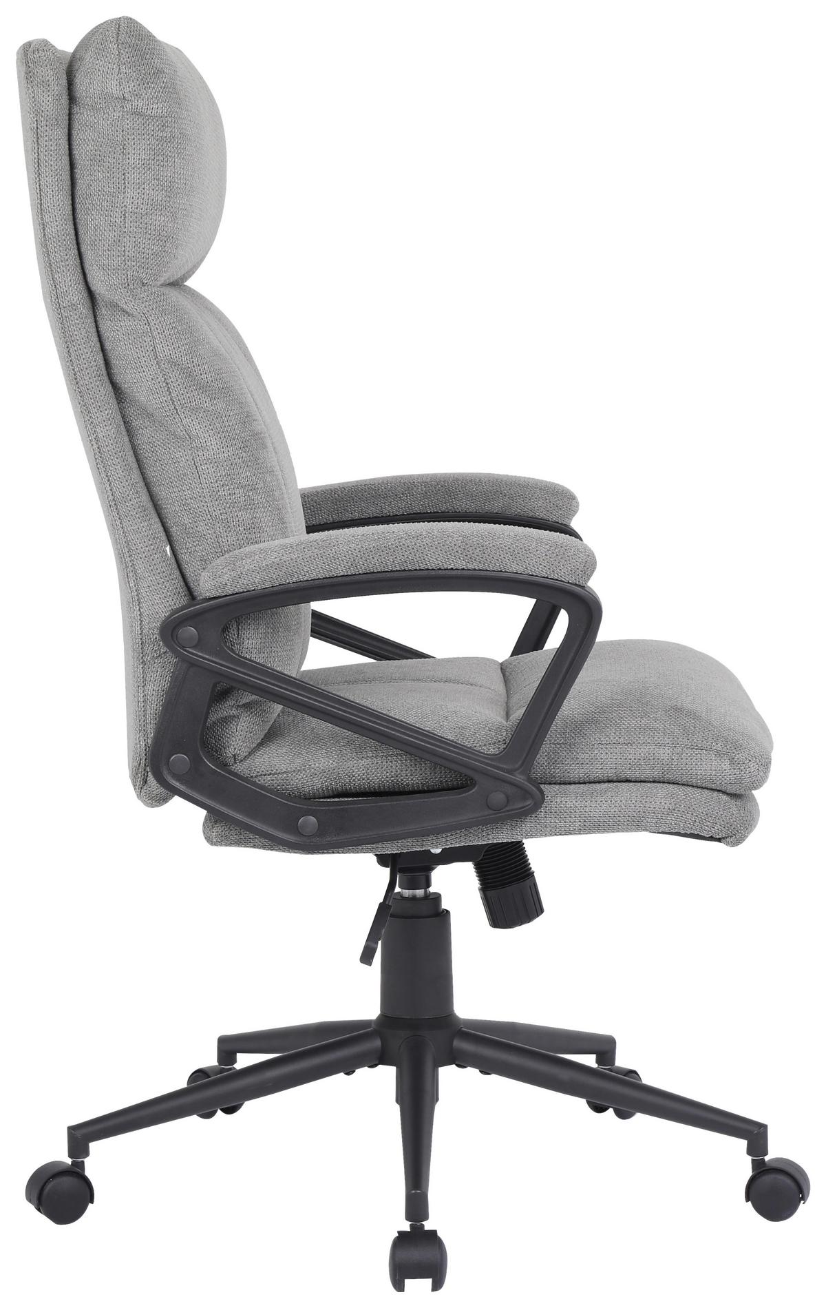 Chefsessel Anna 2 - Schwarz/Grau, MODERN, Holz/Kunststoff (63/122/68cm)