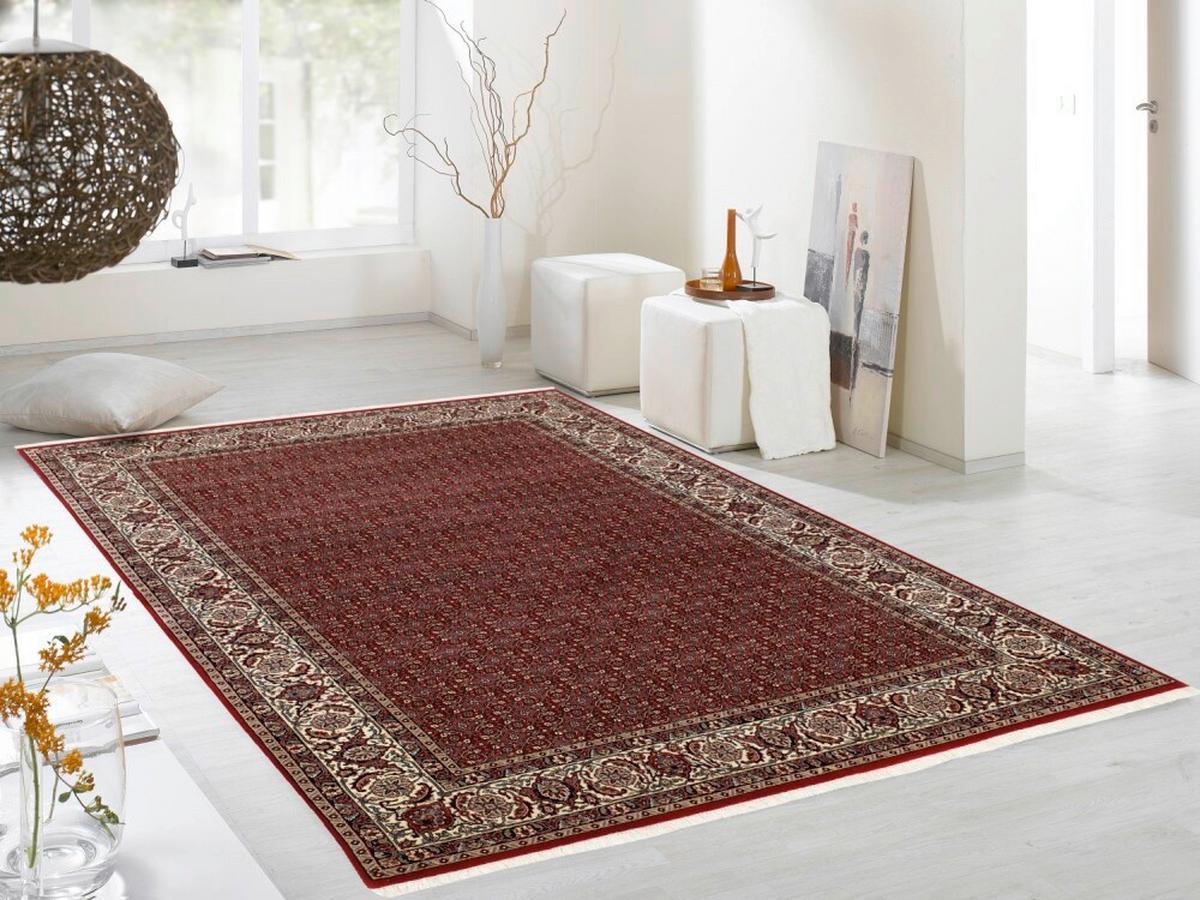 Orientalischer Webteppich Rot/ Creme Sultan Herati 140x200 Cm - Rot/Creme, Basics, Textil (140/200cm) - Cazaris