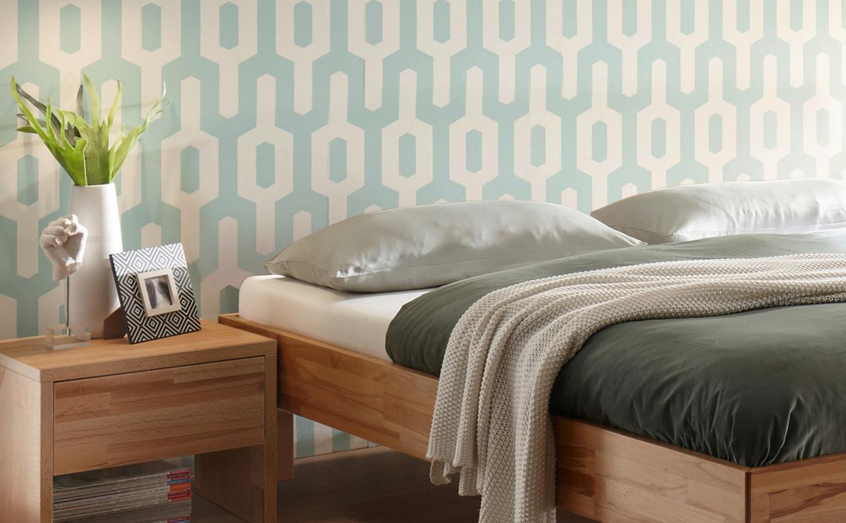 Bett Rapallo, Kernbuche 180x200 cm - Buchefarben/Kernbuche, Natur, Holz (180/200cm) - Hasena