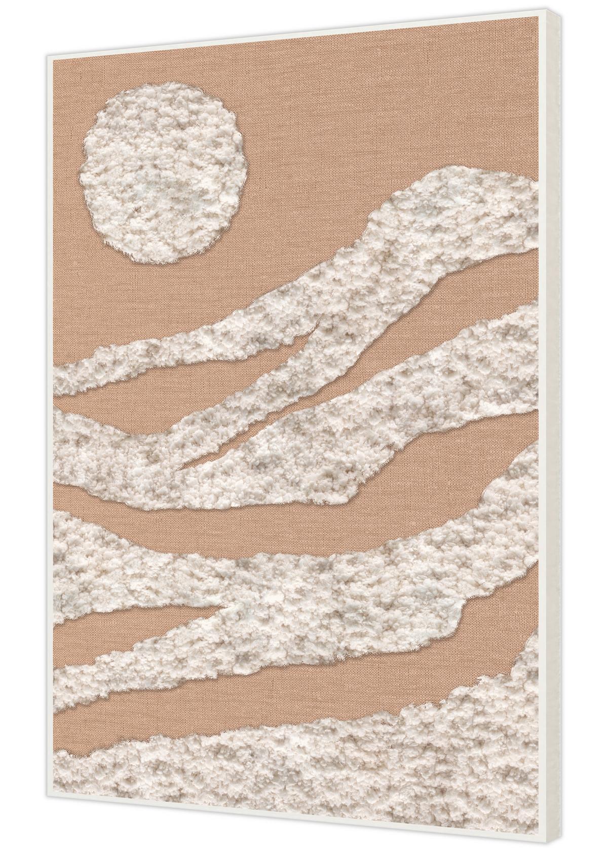 Obraz na plátně JEFF, 50/70 cm - krémová/béžová, Moderní, kompozitní dřevo/textil (50/70cm) - Mömax