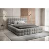 Polsterbett Dizzle Hellgrau Lf: 160x200 cm - Hellgrau/Schwarz, MODERN, Holz/Textil (160/200cm) - MID.YOU