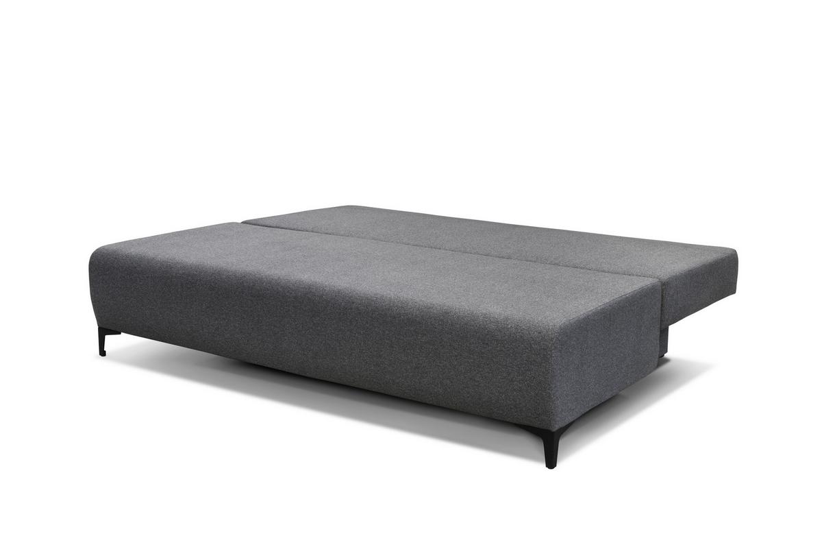 BOXSPRINGOVÁ POHOVKA VIERA - černá/tmavě šedá, Moderní, kov/textil (201/100/105cm)