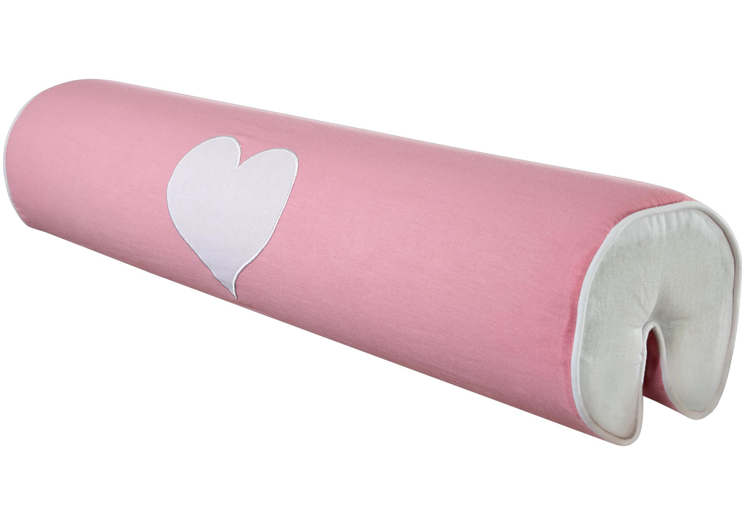 Nackenrolle Hellrosa - Hellrosa, Design, Textil (80/16/16cm)