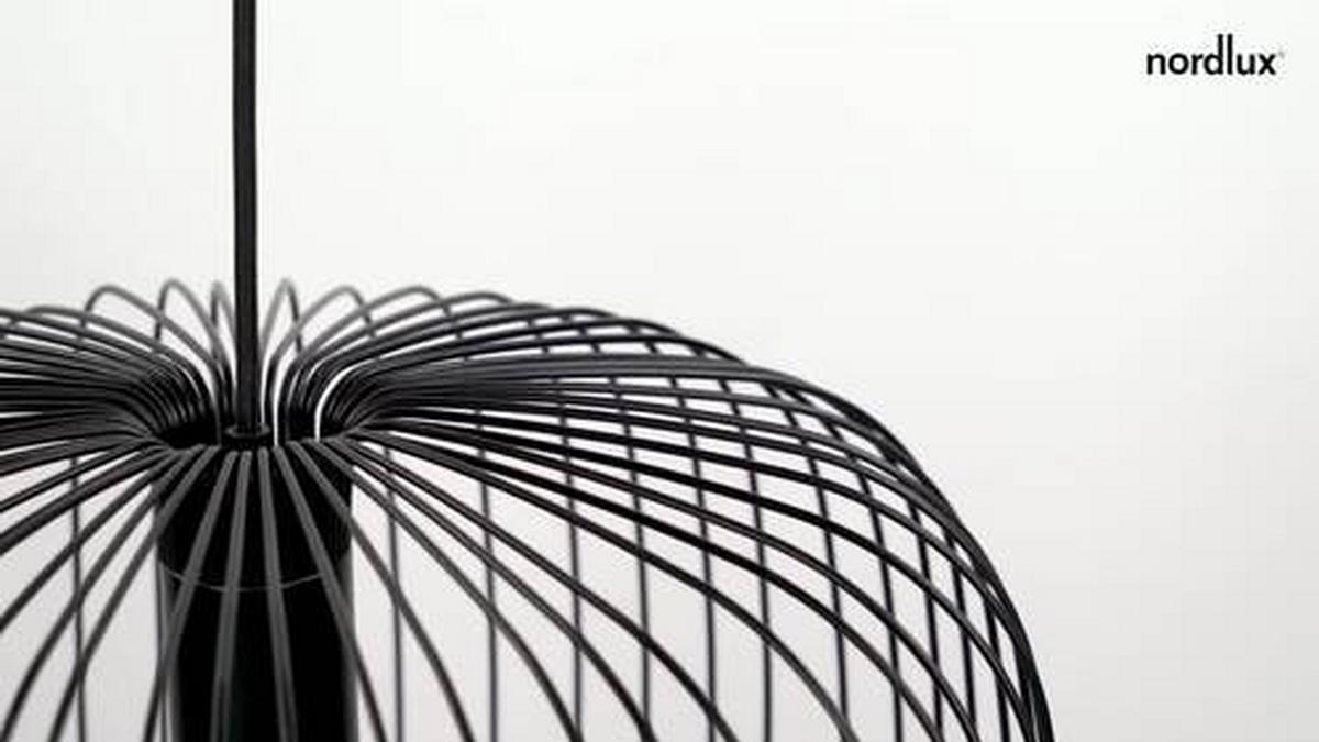 Hängeleuchte Beroni Schwarz D: 40 cm - Schwarz, KONVENTIONELL, Metall (40/33cm) - Nordlux