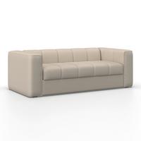 Rozkládací pohovka MIRANDA, béžová, s lůžkem na spaní - černá/béžová, Moderní, kov/dřevo (207/71/98cm) - Bessagi Home