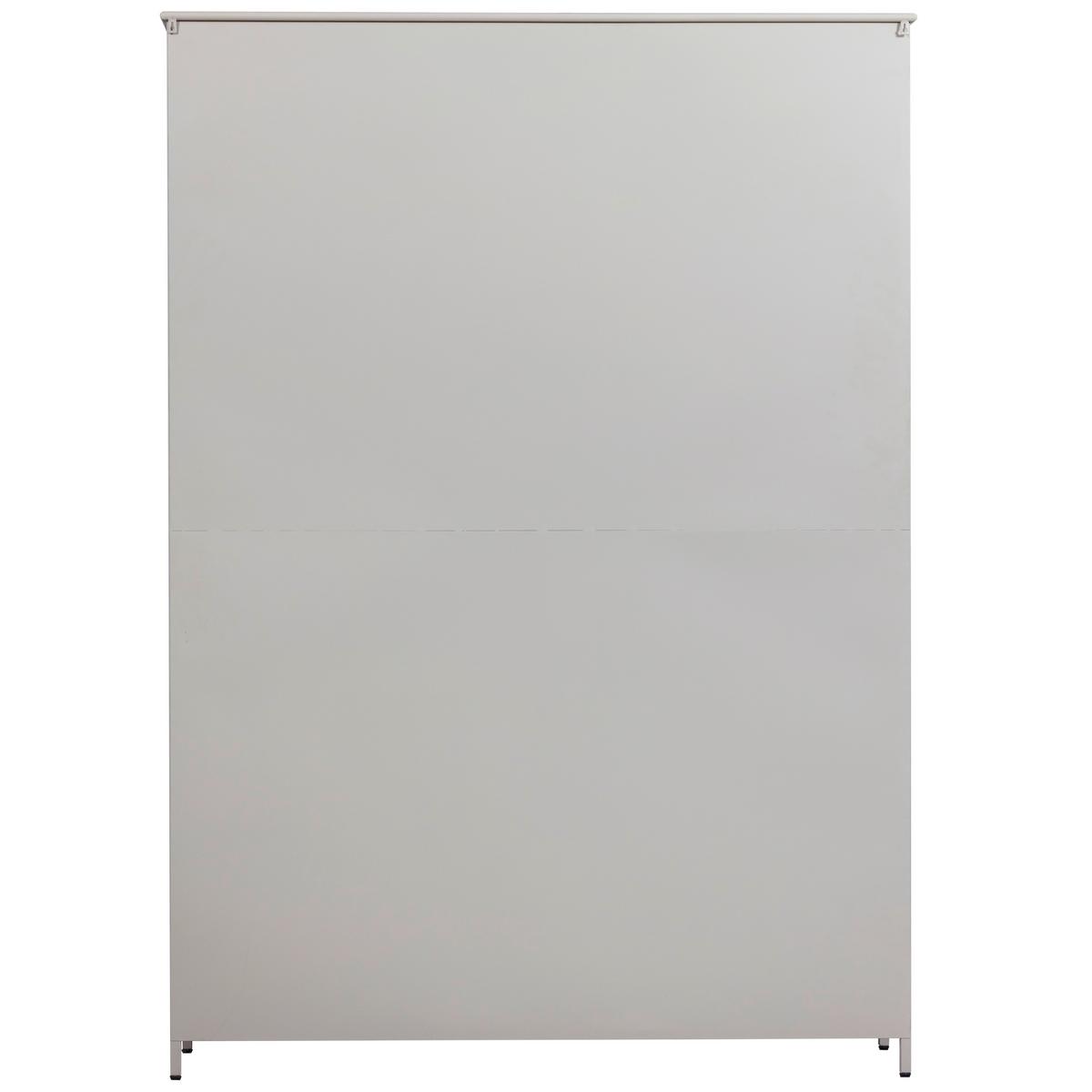 Vitrine Exhibit Sandfarben B: 140 Cm - Sandfarben, Design, Glas/Metall (140/200/40cm) - Livetastic