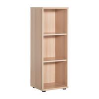 AKTENREGAL SERIE 200 B: 39,3 CM BUCHE - Buchefarben/Schwarz, Basics, Holzwerkstoff (39,3/110,9/34,5cm) - MID.YOU