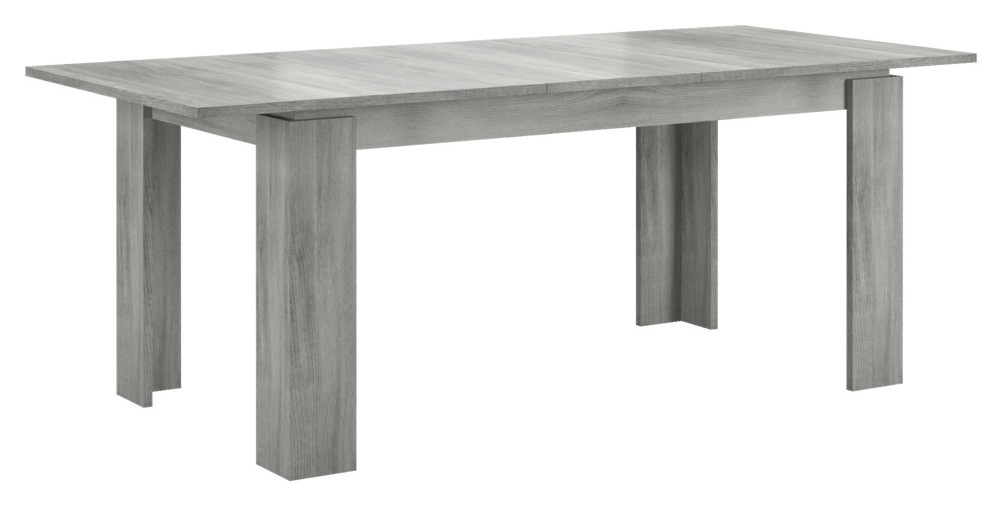 Esstisch Titan Rauchsilber L: 160-200 Cm