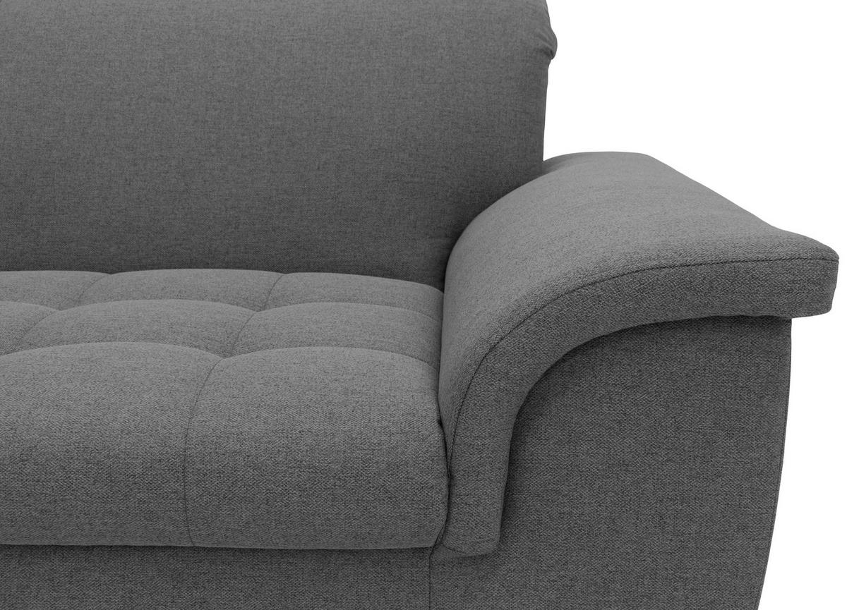 2-sitzer-sofa Kopfteil Verstellbar Franzi Grau - Chromfarben/Grau, KONVENTIONELL, Textil (190/81/105cm) - MID.YOU