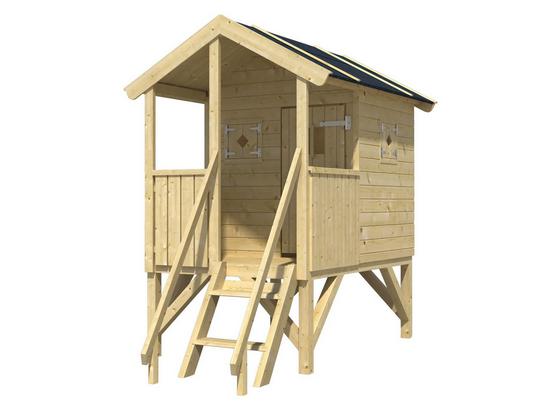Spielhaus Nele 3 - Naturfarben, MODERN, Holz (123/215/173cm) Spielhaus Nele 3 - Naturfarben, MODERN, Holz (123/215/173cm)