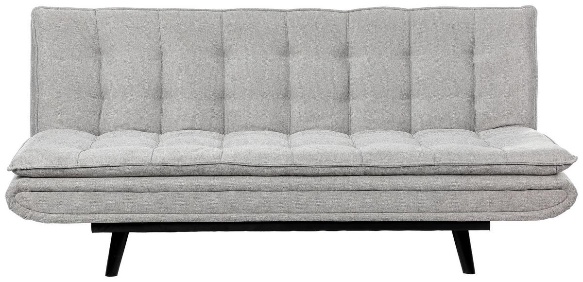 Rozkládací pohovka SUN, šedá, sklopná, max. 360 kg - šedá/černá, Moderní, dřevo/textil (190/83/93cm) - Mömax