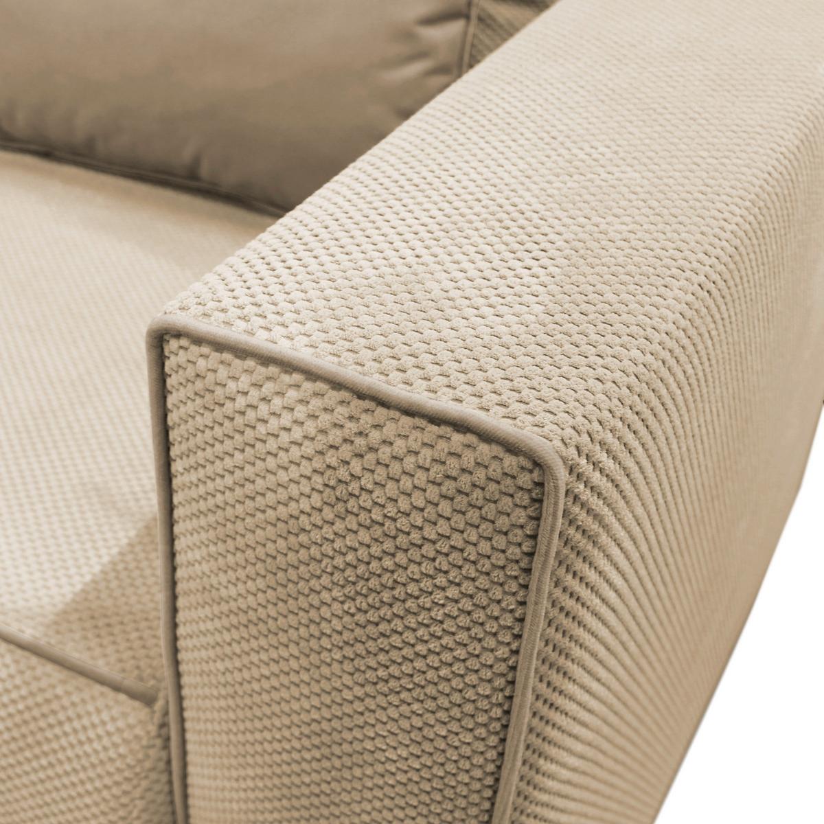 Récamiere Iga Re Creme B: 168 Cm - Creme/Rosa, Design, Textil (168/73/99cm) - MID.YOU