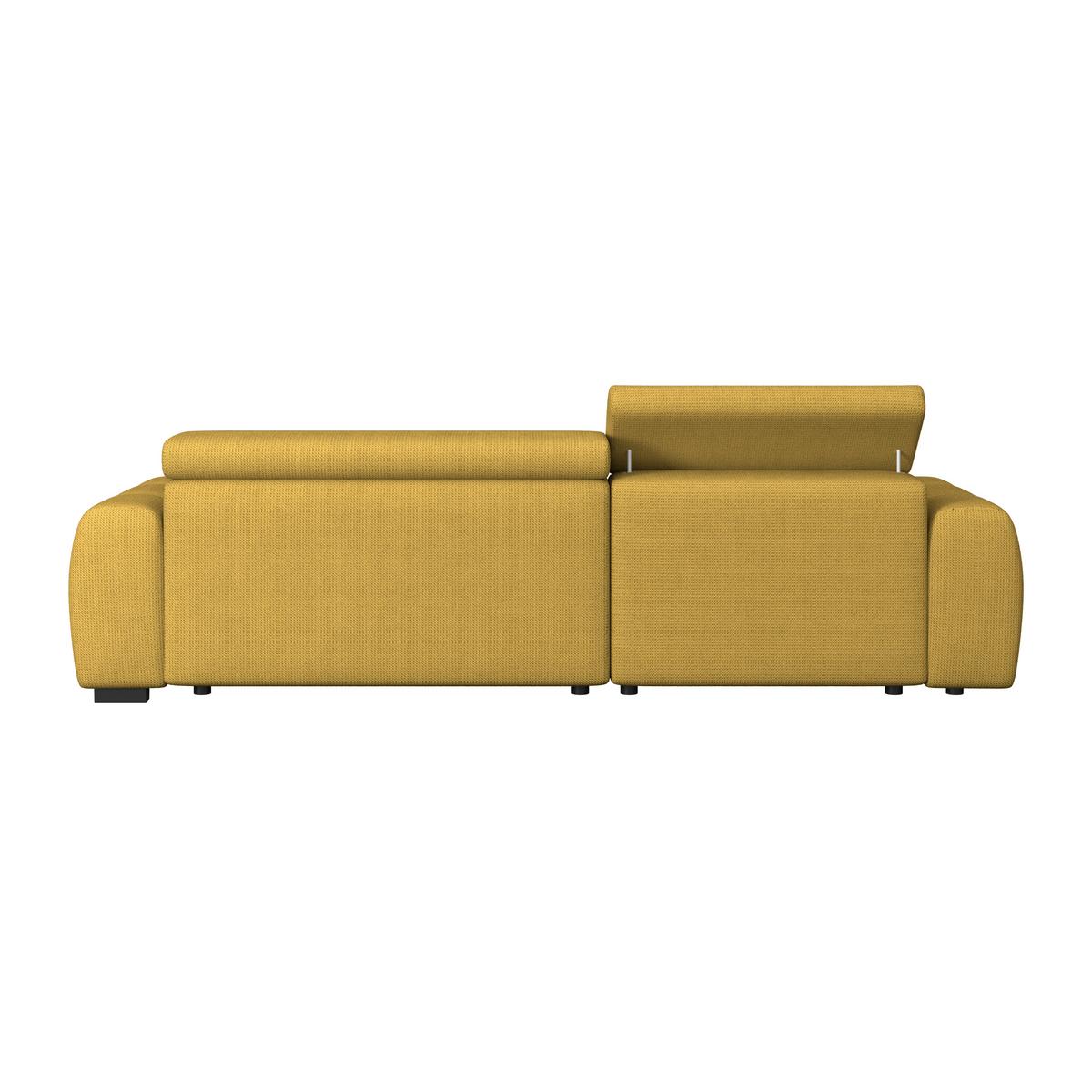 Ecksofa Fargo S Senffarben, B: 168cm - Senfgelb/Schwarz, Trend, Textil (168/285cm)