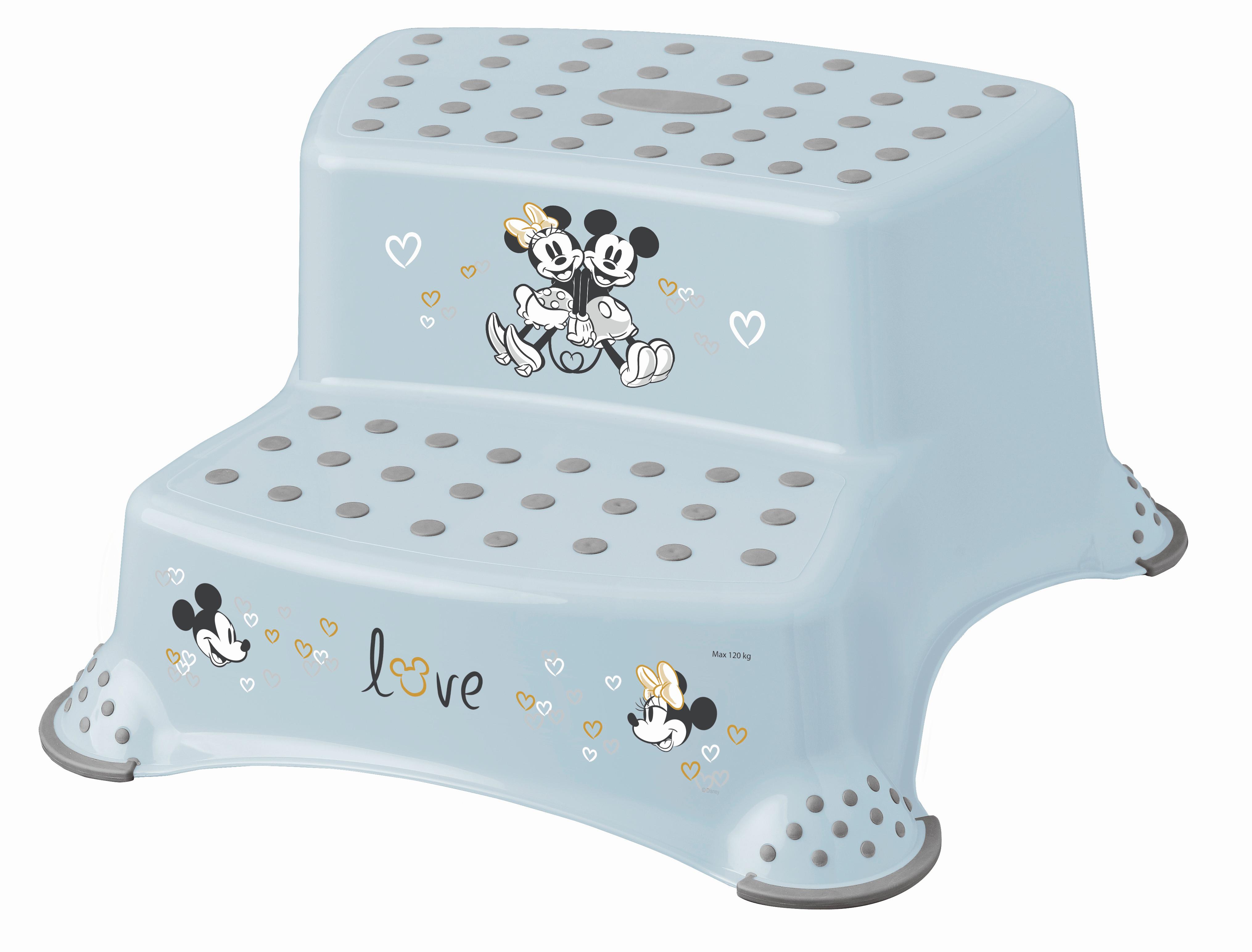 Tritthocker 'Mickey' pastellblau - Pastellblau, MODERN, Kunststoff (40/37/21cm)