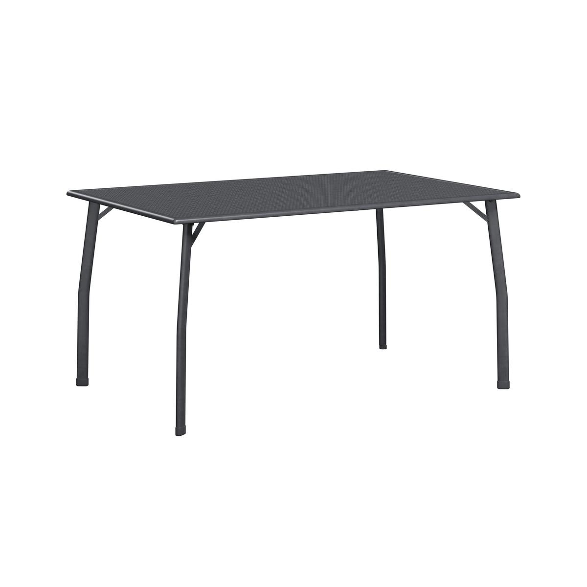 Gartentisch Toulouse New - Silberfarben, MODERN, Metall (140/74/90cm) - Beldano