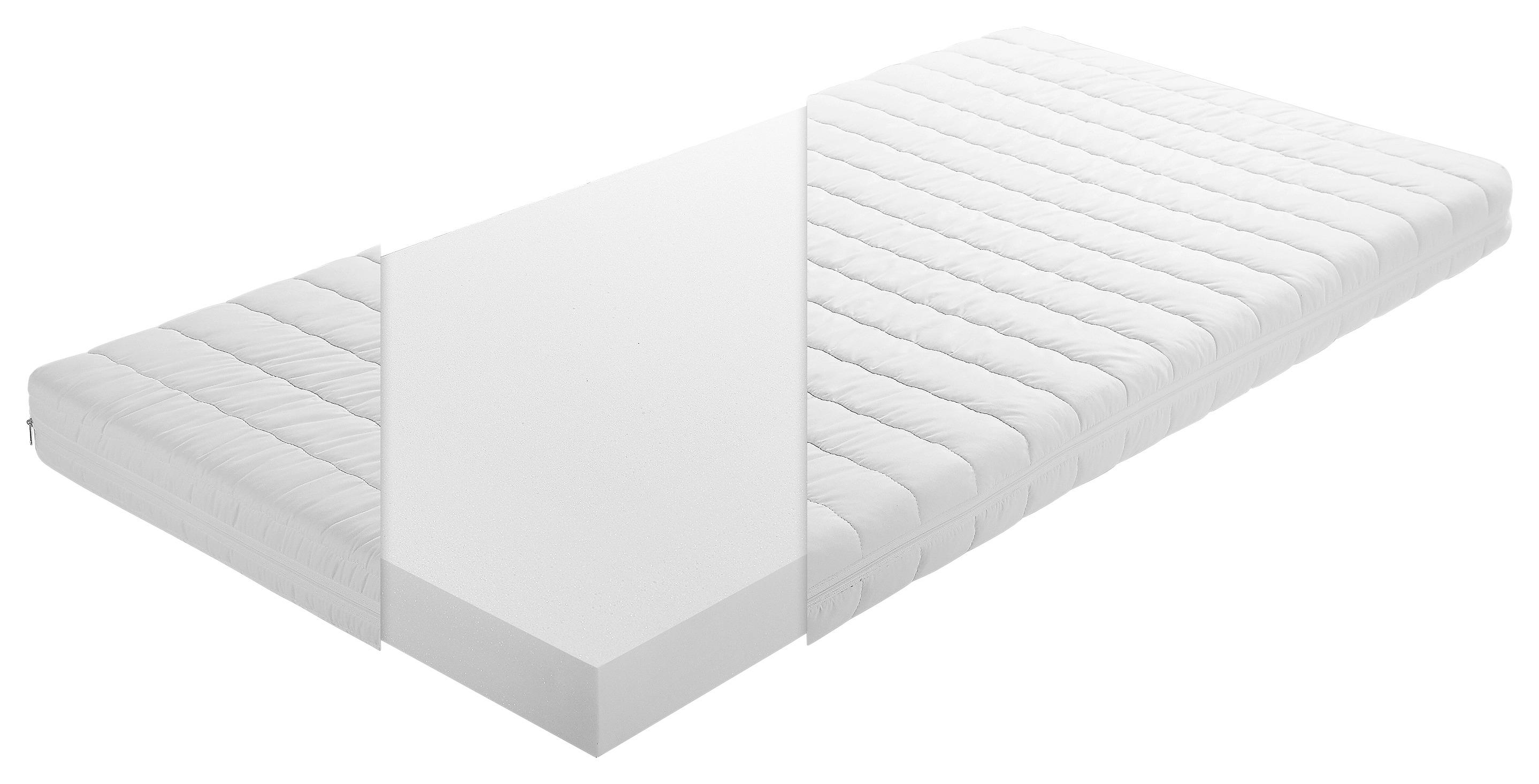 Allergikermatratze 80x160 cm H2 H: 14 cm - Weiß, MODERN, Textil (80/160cm) - MID.YOU