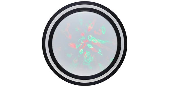 LED-Deckenleuchte Lana Ø 41 cm mit Farbwechsler - Schwarz/Weiß, MODERN, Kunststoff/Metall (41/10cm) - Luca Bessoni