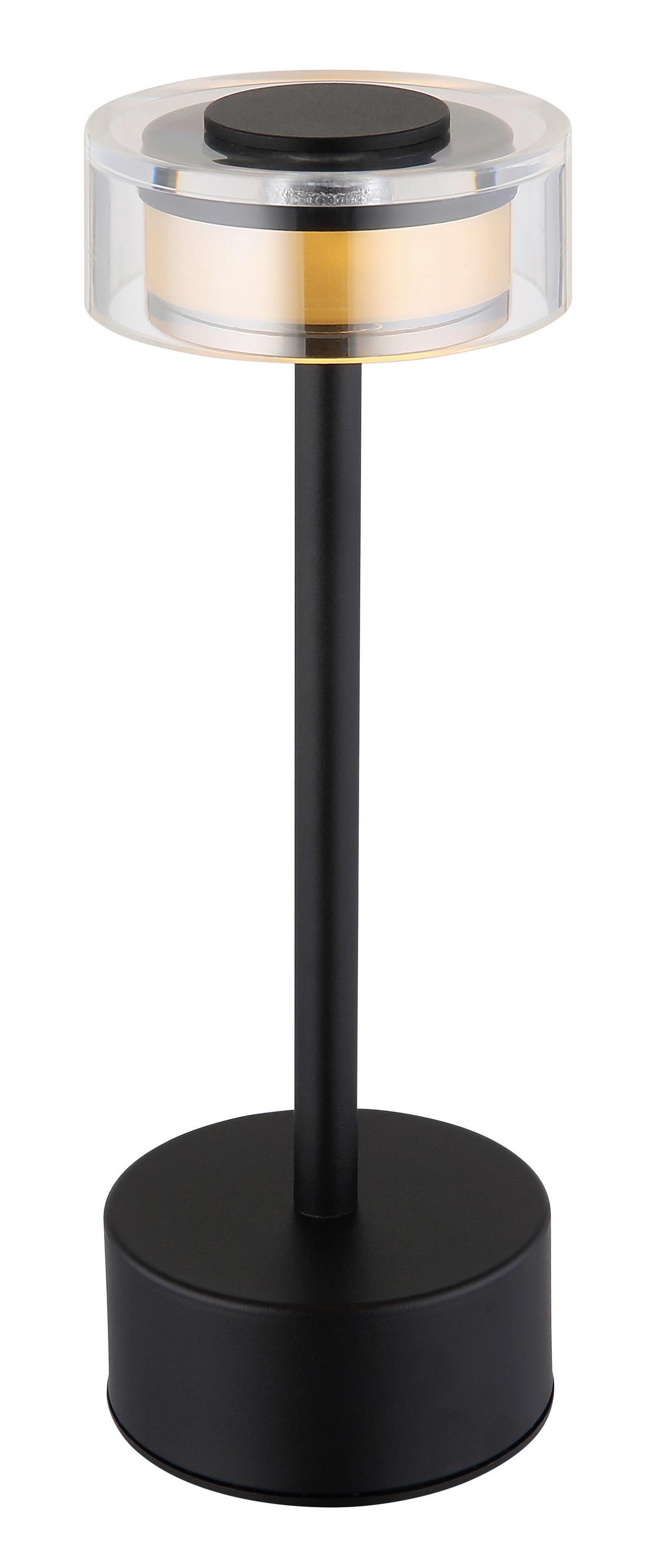 Akku-tischleuchte 21026s Shira - Klar/Opal, Design, Kunststoff/Metall (8/23,5cm) - Globo