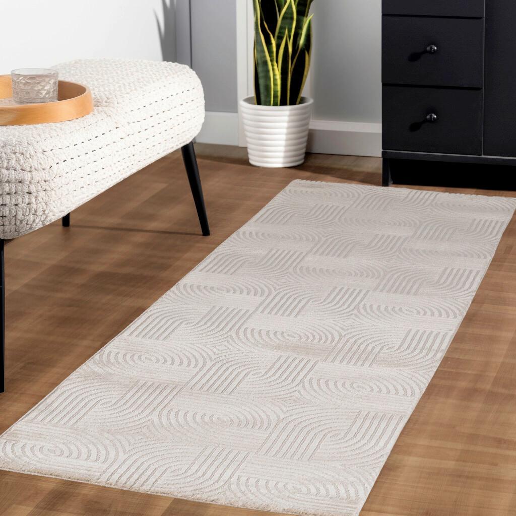 Läufer Sahara - Beige, Design, Textil (80/250cm) - Novel