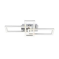 STROPNÉ LED SVIETIDLO OMIE - chrómová/strieborná, Modern, kov/plast (63,5/34/8cm) - Mömax