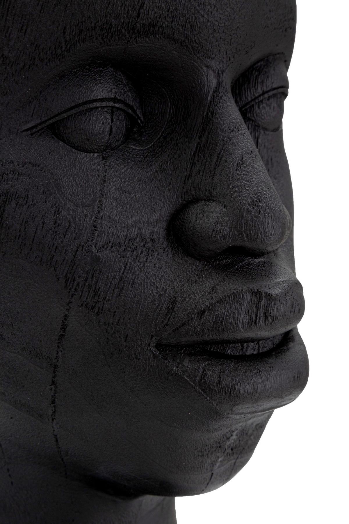 Skultpur Massai Man Goldfarben, B: 25 cm - Goldfarben/Schwarz, Basics, Kunststoff (25/56/25cm)