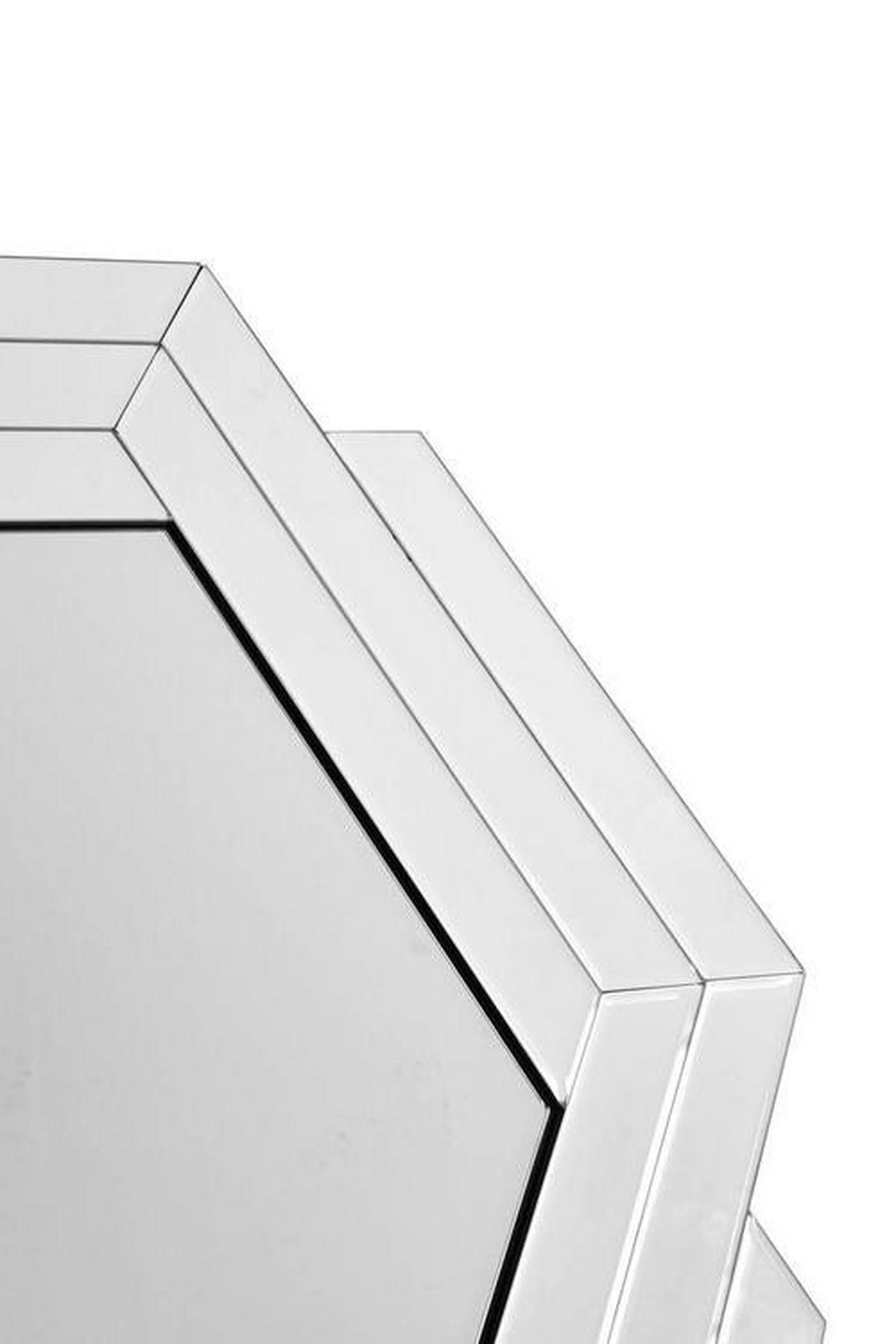 Nástěnné zrcadlo barvy stříbra - barvy stříbra, Basics, kov/sklo (80/85/1.6cm)
