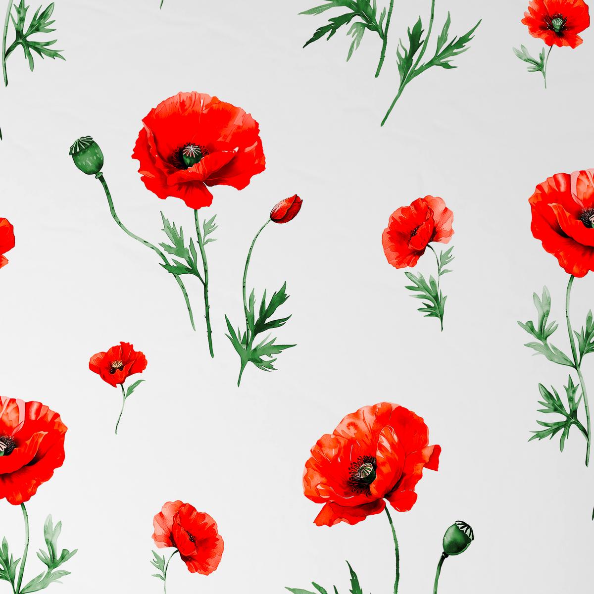 Bettwäsche Poppy - Rot/Weiß, MODERN, Textil - Luca Bessoni
