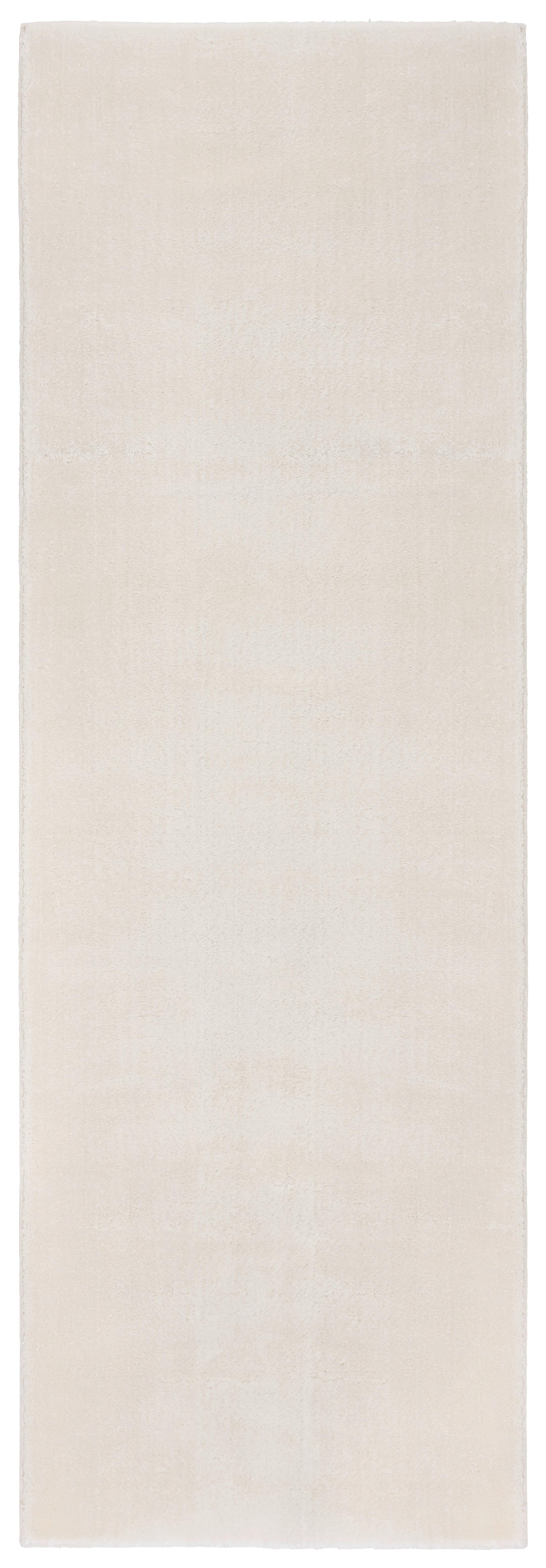 Koberec S Vysokým Vlasom Nemo 2, 60/180cm, Krémová - krémová, textil (60/180cm) - Modern Living