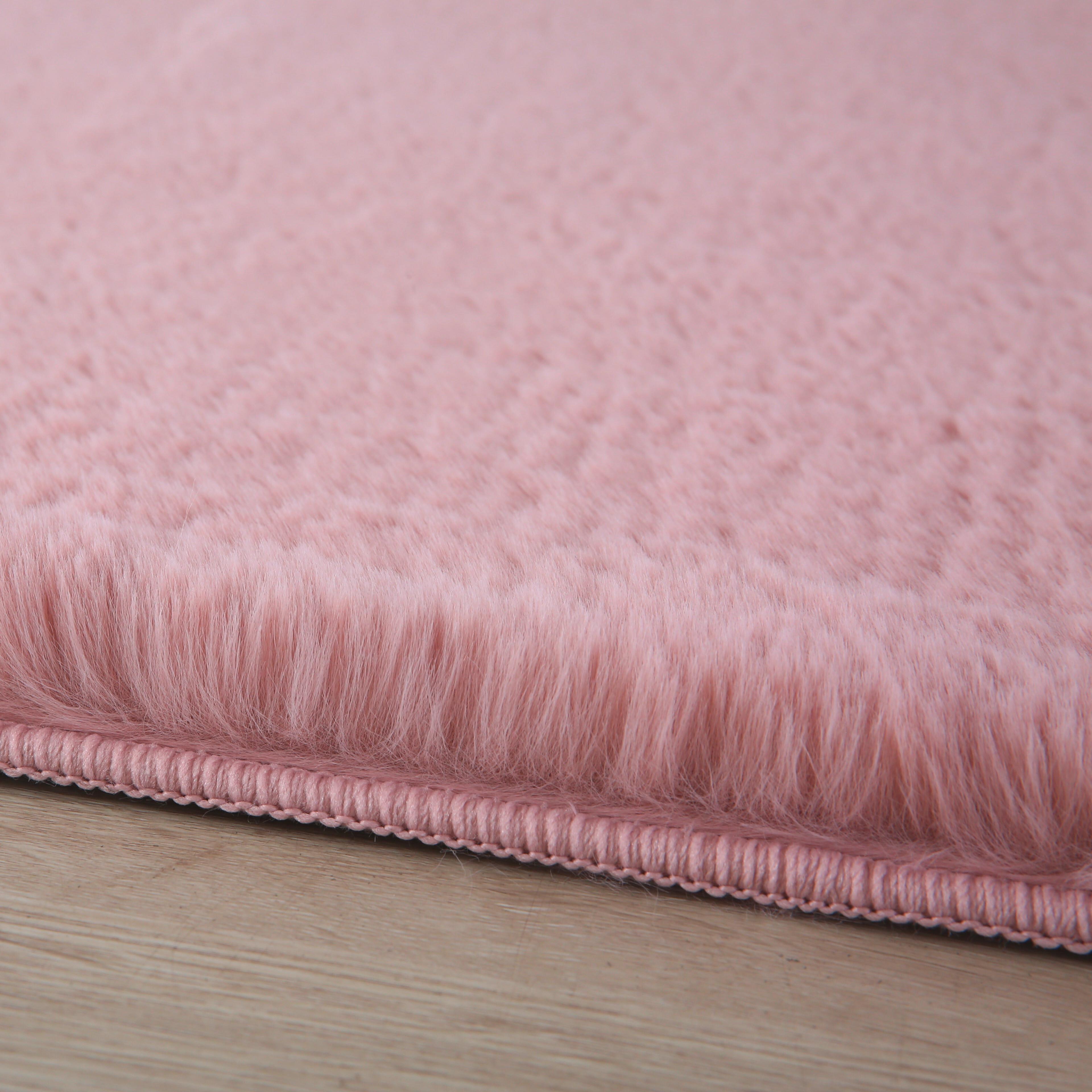 Hochflorteppich, Rosa, F: 20mm Pouffy - Rosa, Basics, Textil (200/200cm)