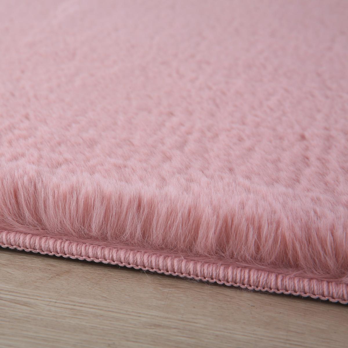 Hochflorteppich, Rosa, F: 20mm Pouffy - Rosa, Basics, Textil (120/170cm)