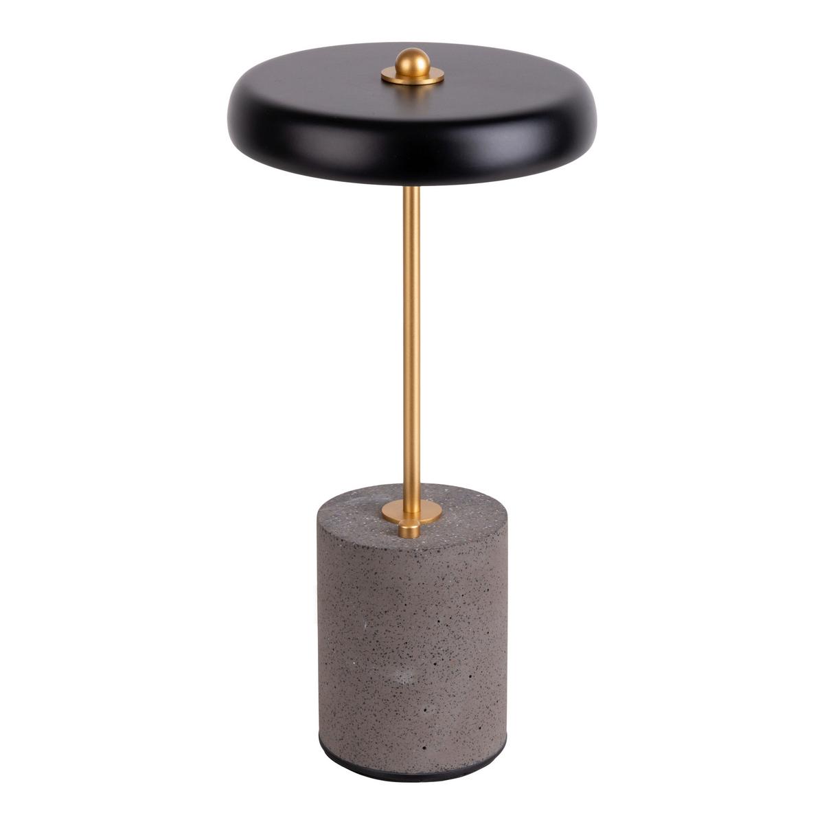 Akku-Tischleuchte 5306422 - Goldfarben/Schwarz, Design, Metall (15/30cm) - Näve
