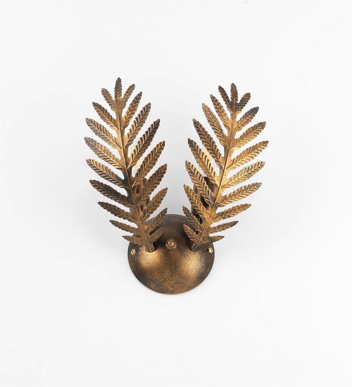 Wandleuchte 4996/ap2b - Bronzefarben, Natur, Metall (30/14cm)