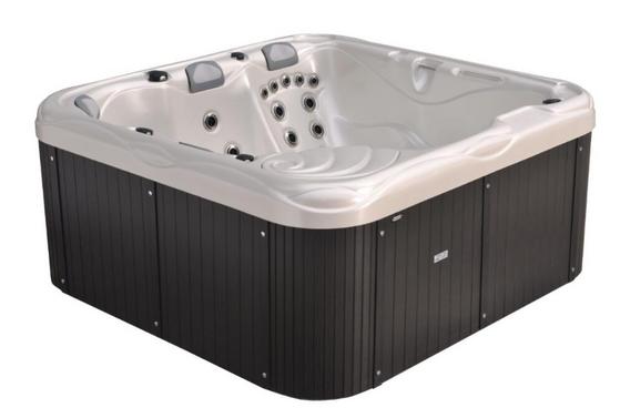 Mit LED-Beleuchtung und Abdeckung Whirlpool aus Acryl mit LED-Beleuchtung