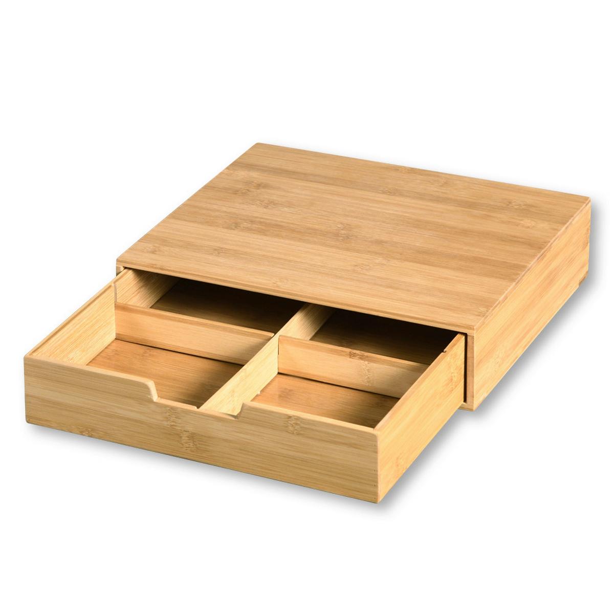 Aufbewahrungsbox Holz 34x8x31cm - Naturfarben, Basics, Holz (34/8/31cm) - Kesper